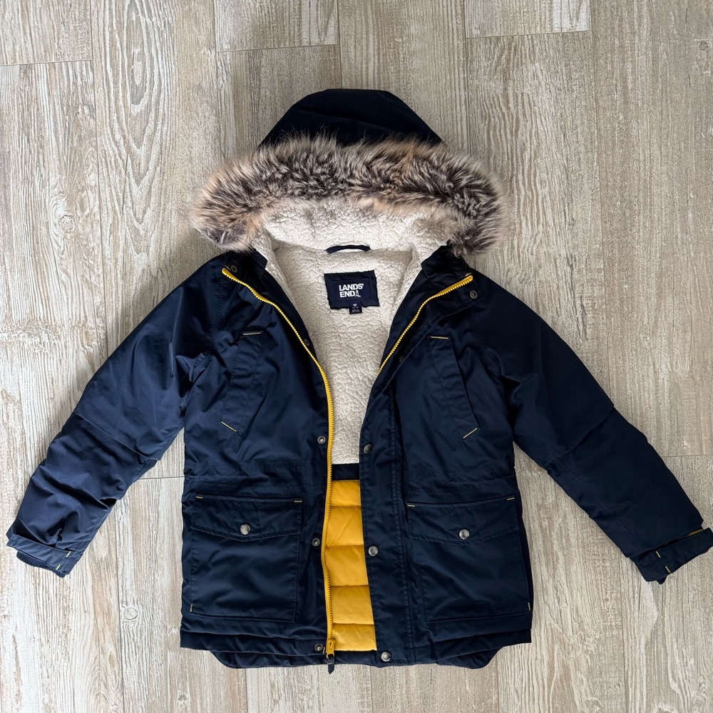 Lands' End kids 10/12 Navy winter jacket